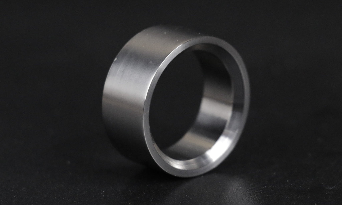 Custom Flat Top Titanium Band