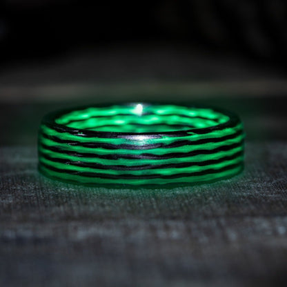 The Coder - Carbon Fiber Ring with Lume