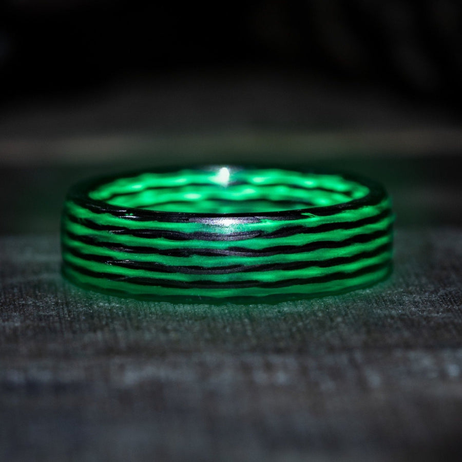 The Matrix - Carbon Fiber Ring with Lume