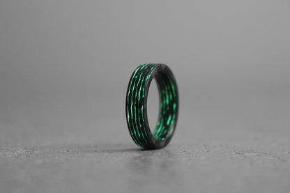 The Coder - Carbon Fiber Ring with Lume