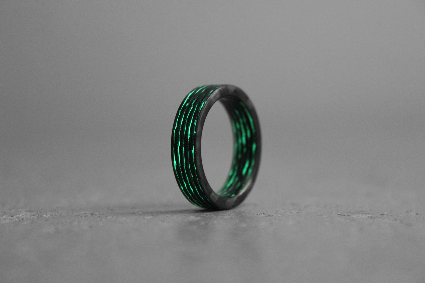 The Coder - Carbon Fiber Ring with Lume