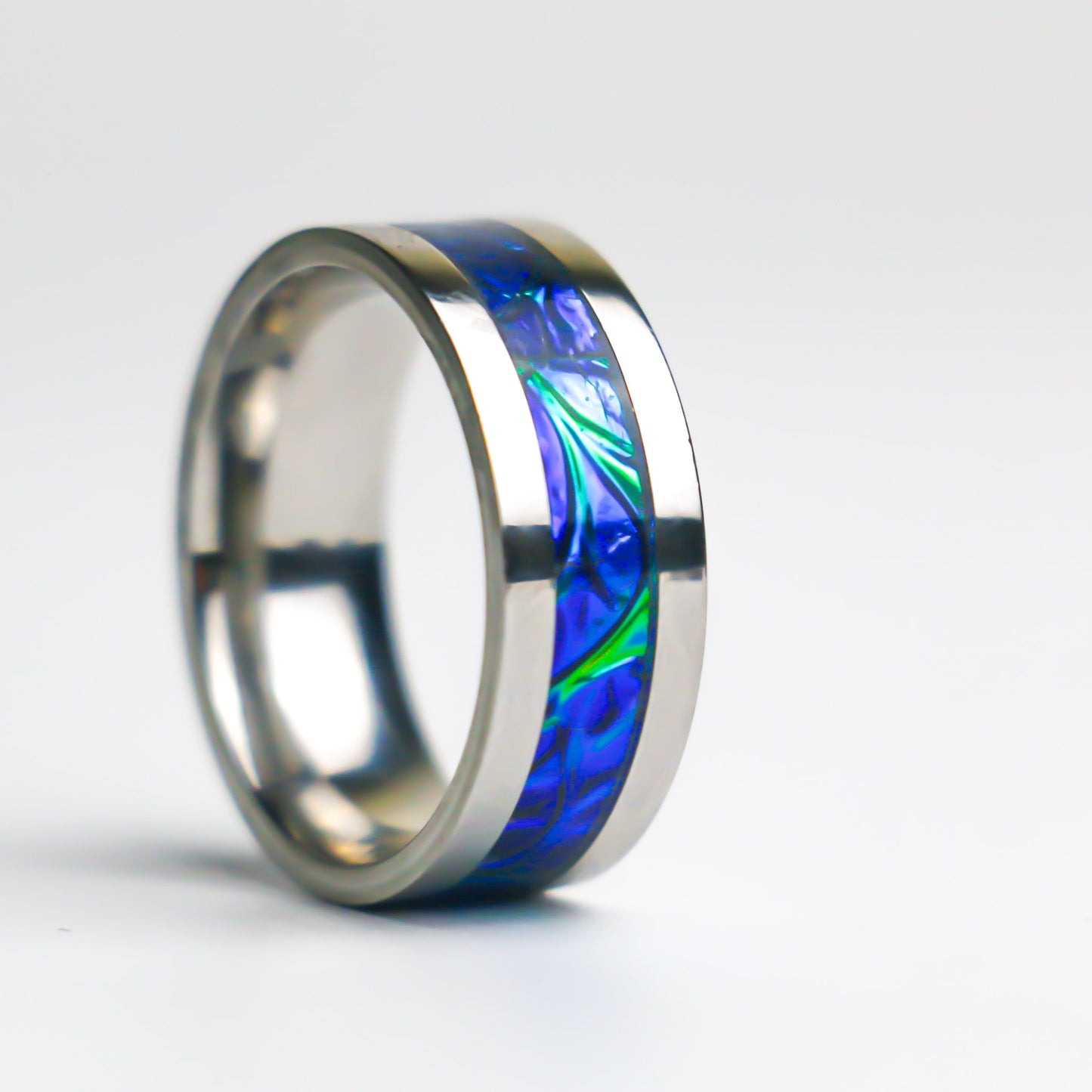 The Blue Rift Iridescent Ring