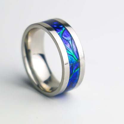 The Blue Rift Iridescent Ring