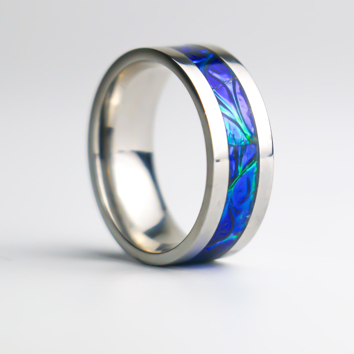 The Blue Rift Iridescent Ring