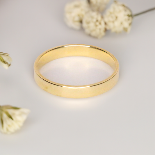 Solid Yellow Gold Classic Band - 14K