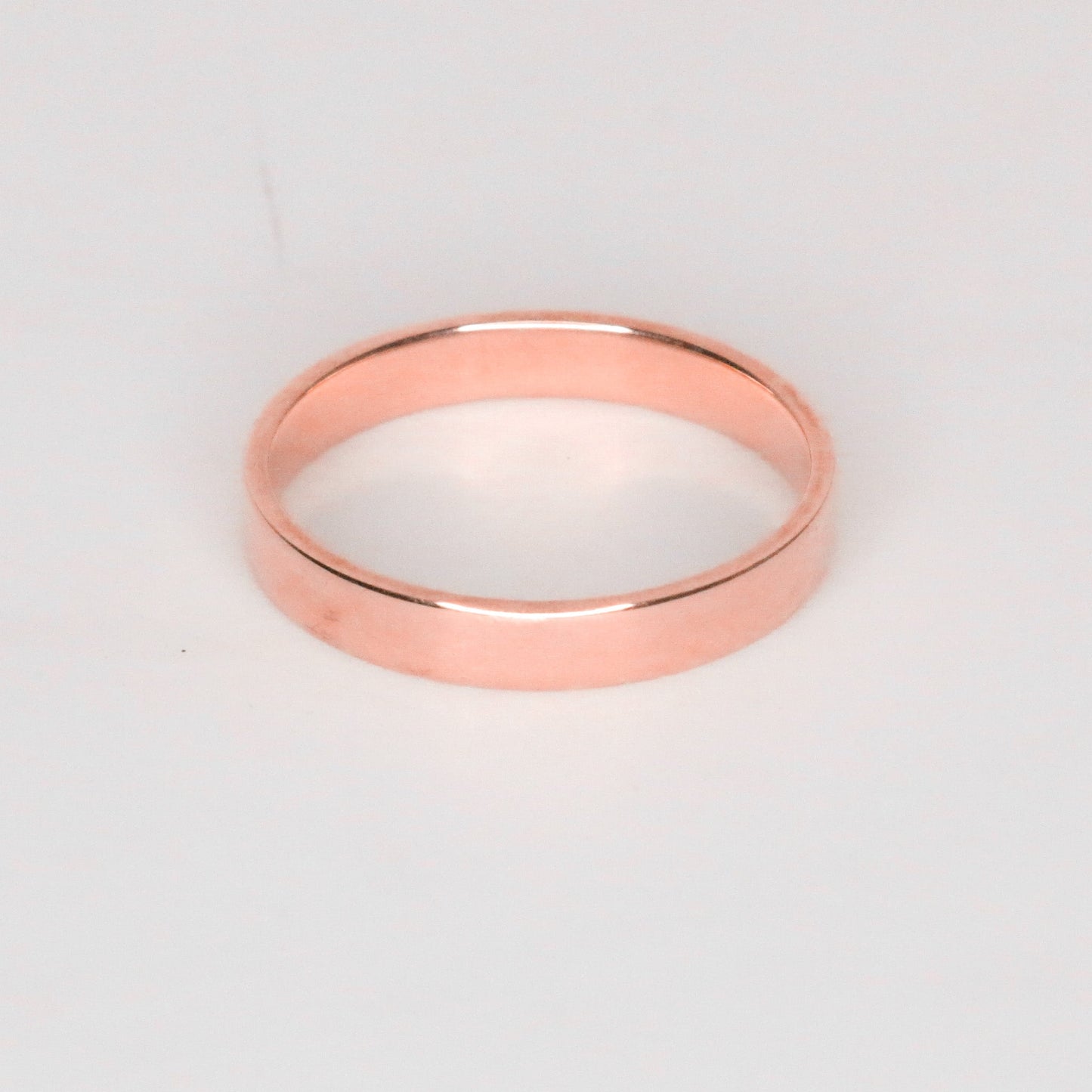 Solid White Gold Classic Band - 14K
