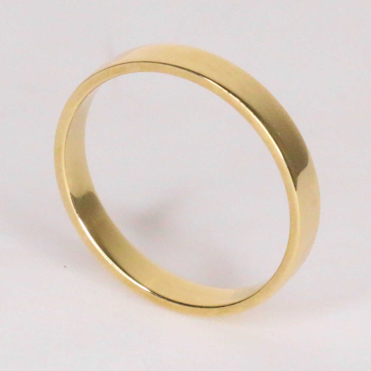 Solid White Gold Classic Band - 14K